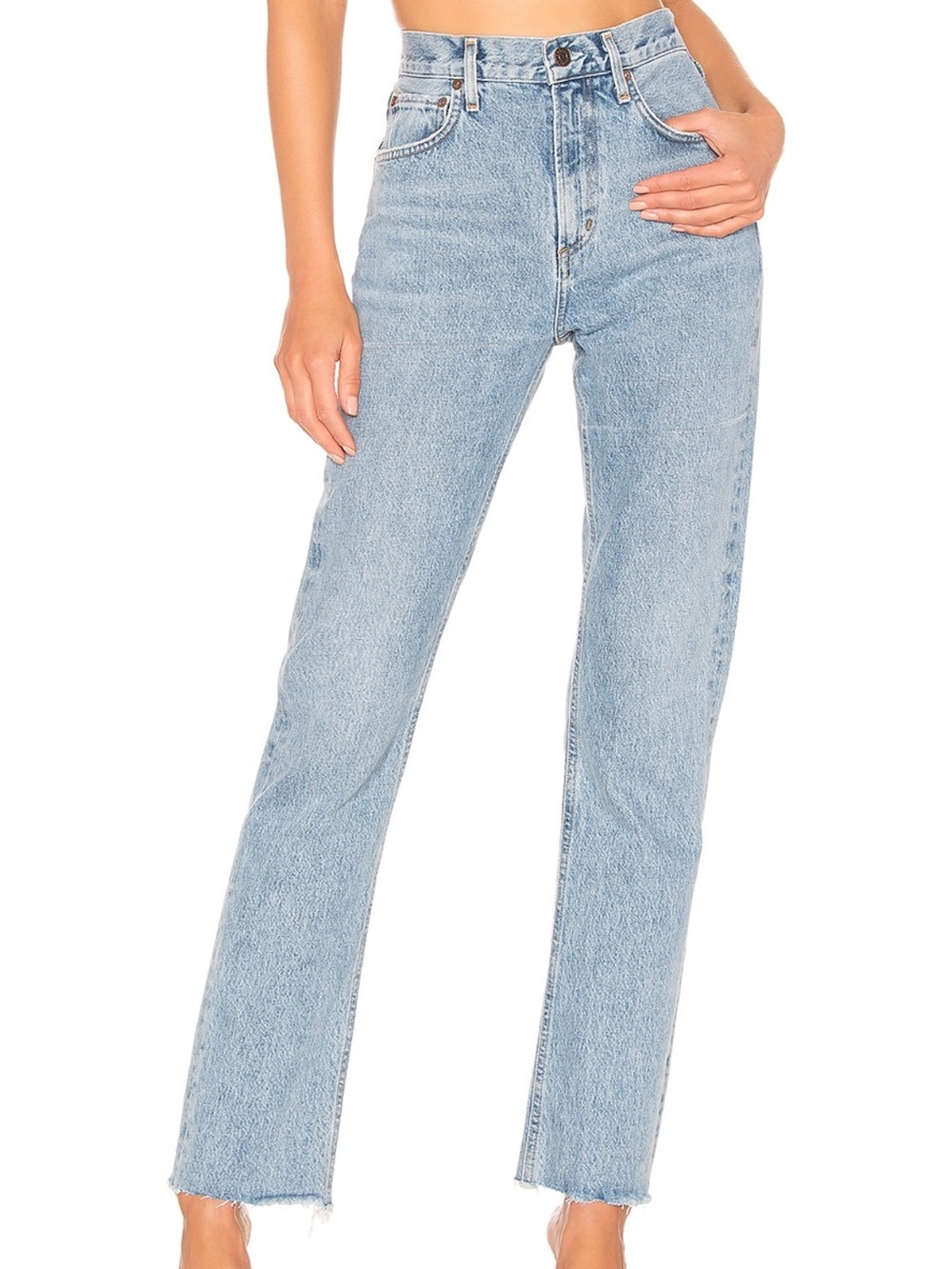 NWT Agolde Cherie High Rise Straight Jeans, 27